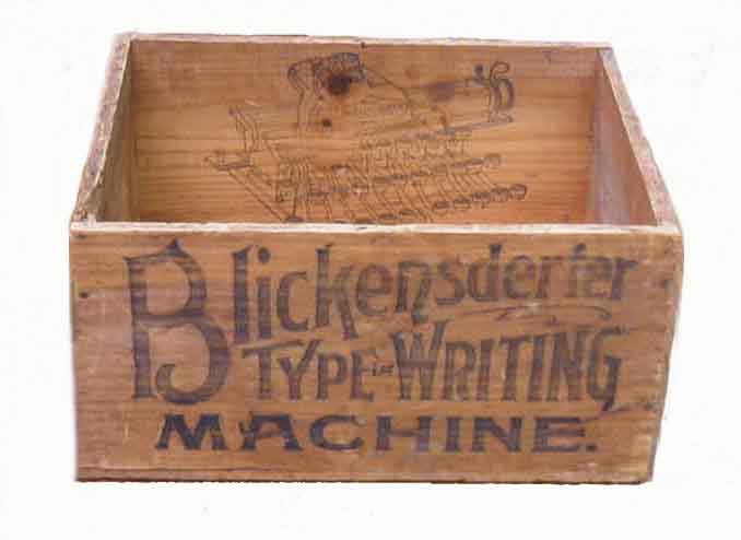 Blickensderfer Shipping Crate Front