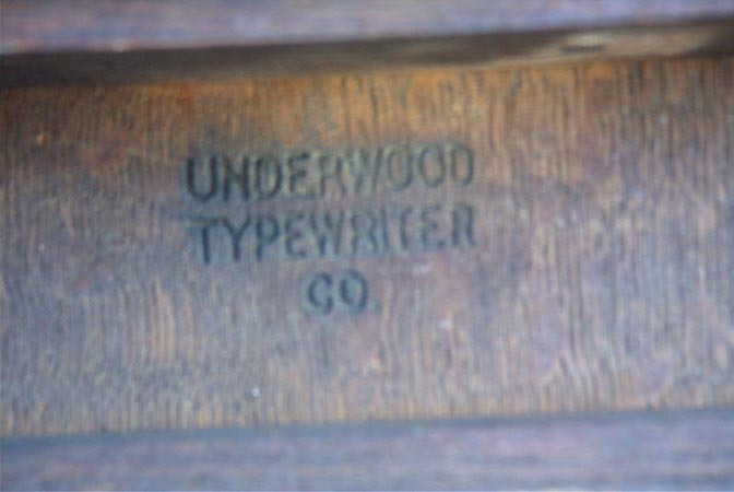 Underwood Inscription